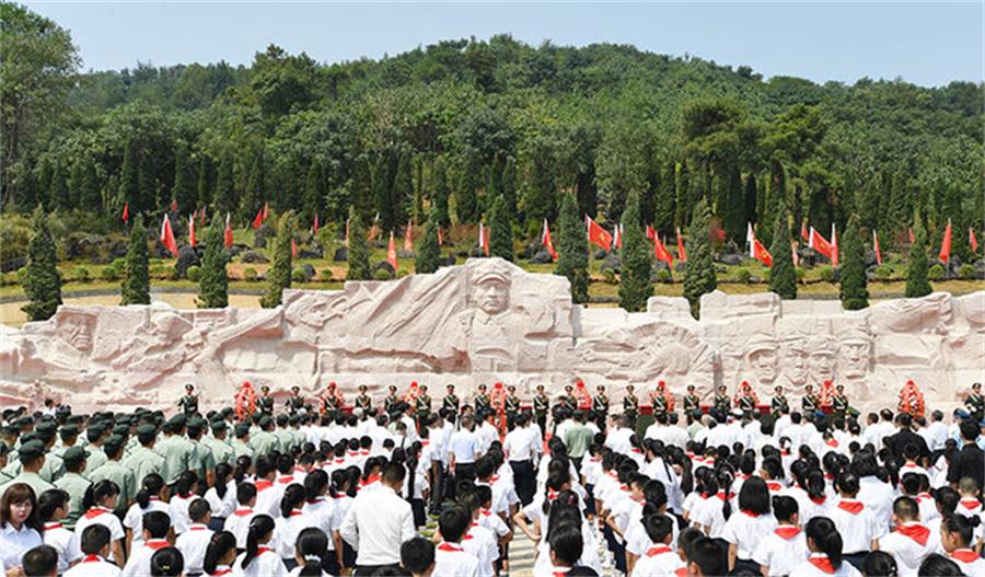 30秒看广西红军长征湘江战役纪念园一草一木一忠魂一山一石一丰碑